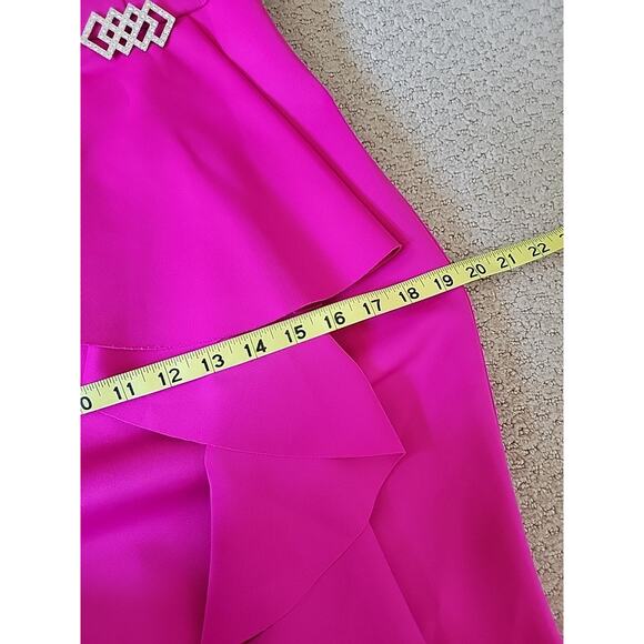 Eliza J Pink Long Formal Women's Gown Size 8 - Picture 12 of 14